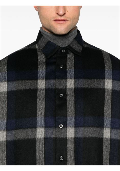 Black checked shirt Emporio Armani  - men EMPORIO ARMANI | 6D1C8N1K5HZF929